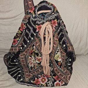 Johnny Was Embroidered Backpack